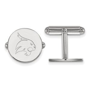 Sterling Silver Texas State University Cuff Links